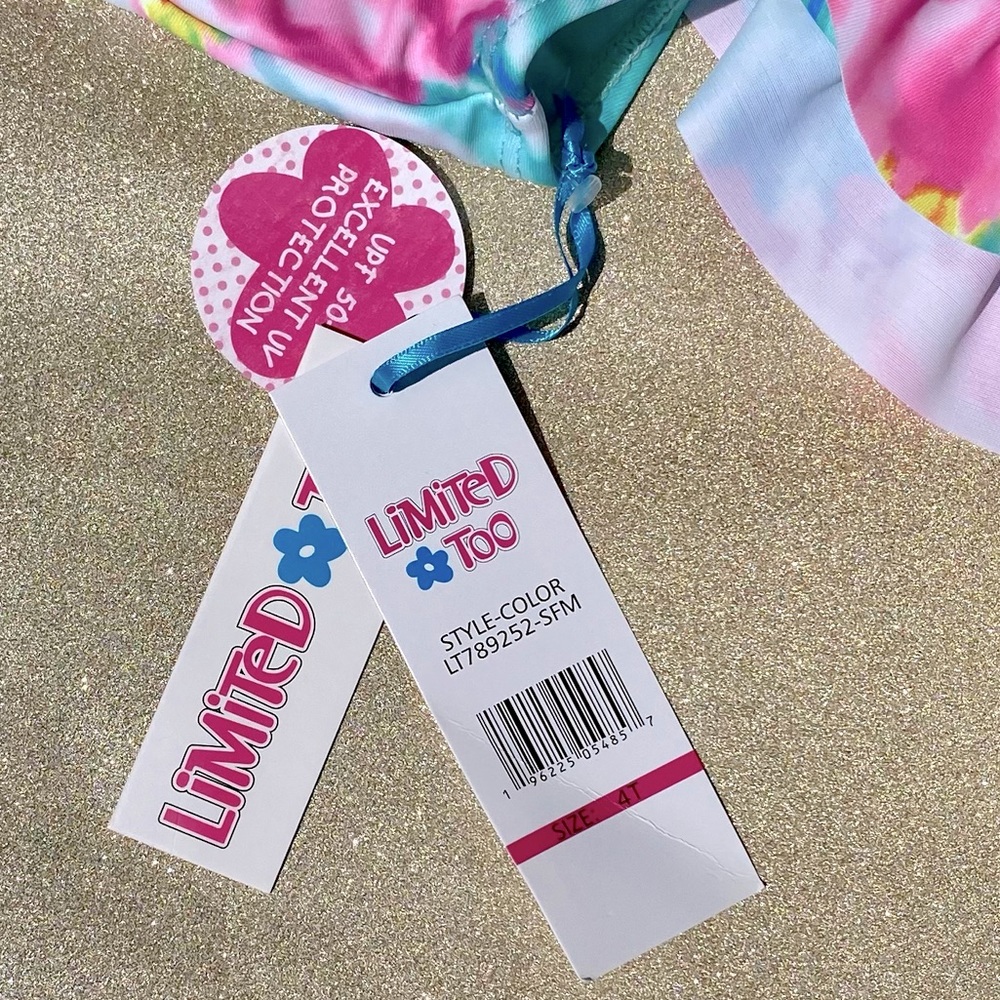 Limited Too toddler one piece tie dye bathing suit! NWT! - Picture 8 of 10